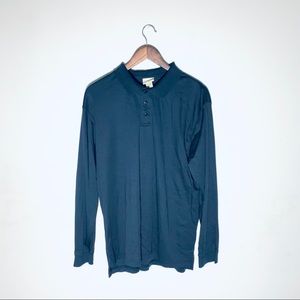 LL Bean Long sleeve Polo